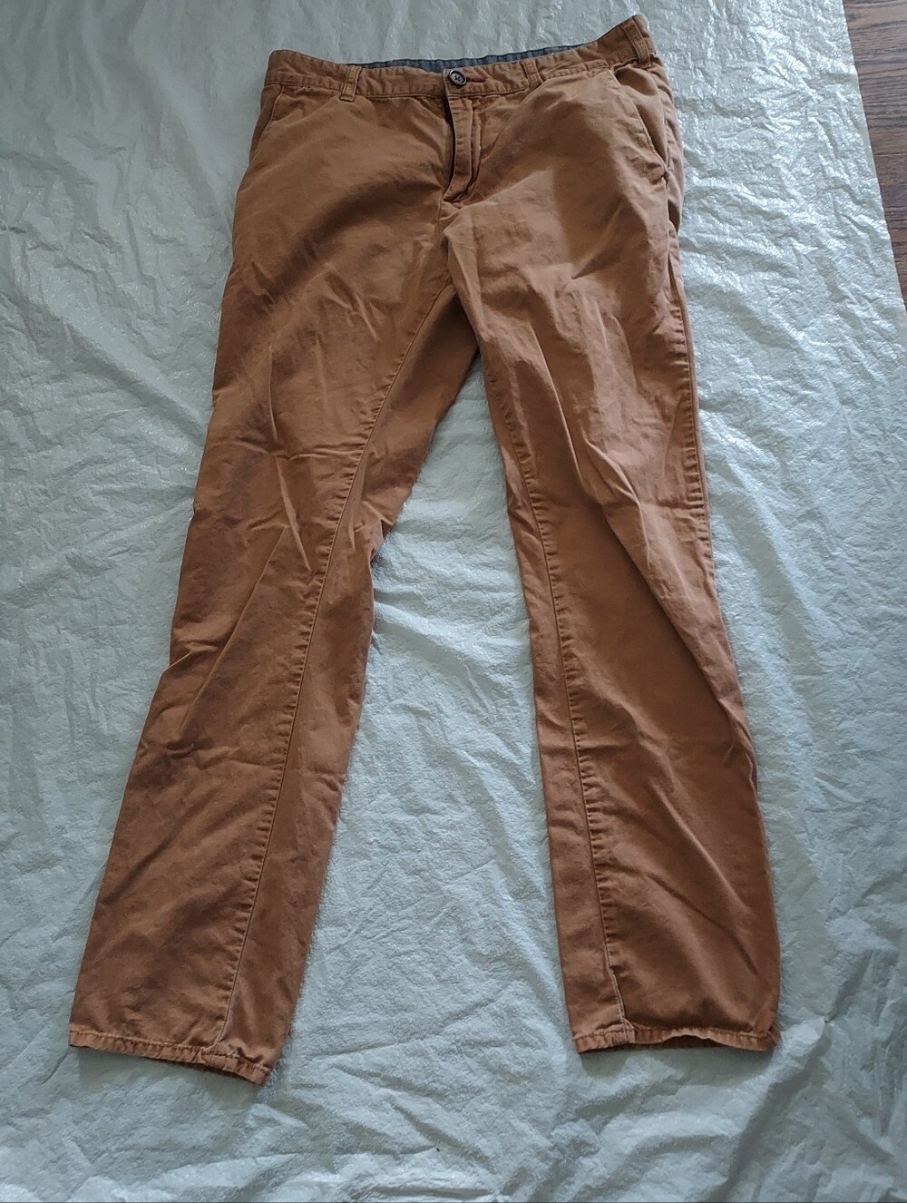 Men's Casual Chino Pants in Warm Brown